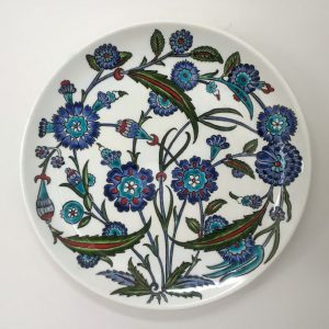 Geleneksel Desenli İznik Çini Tabak 30 cm