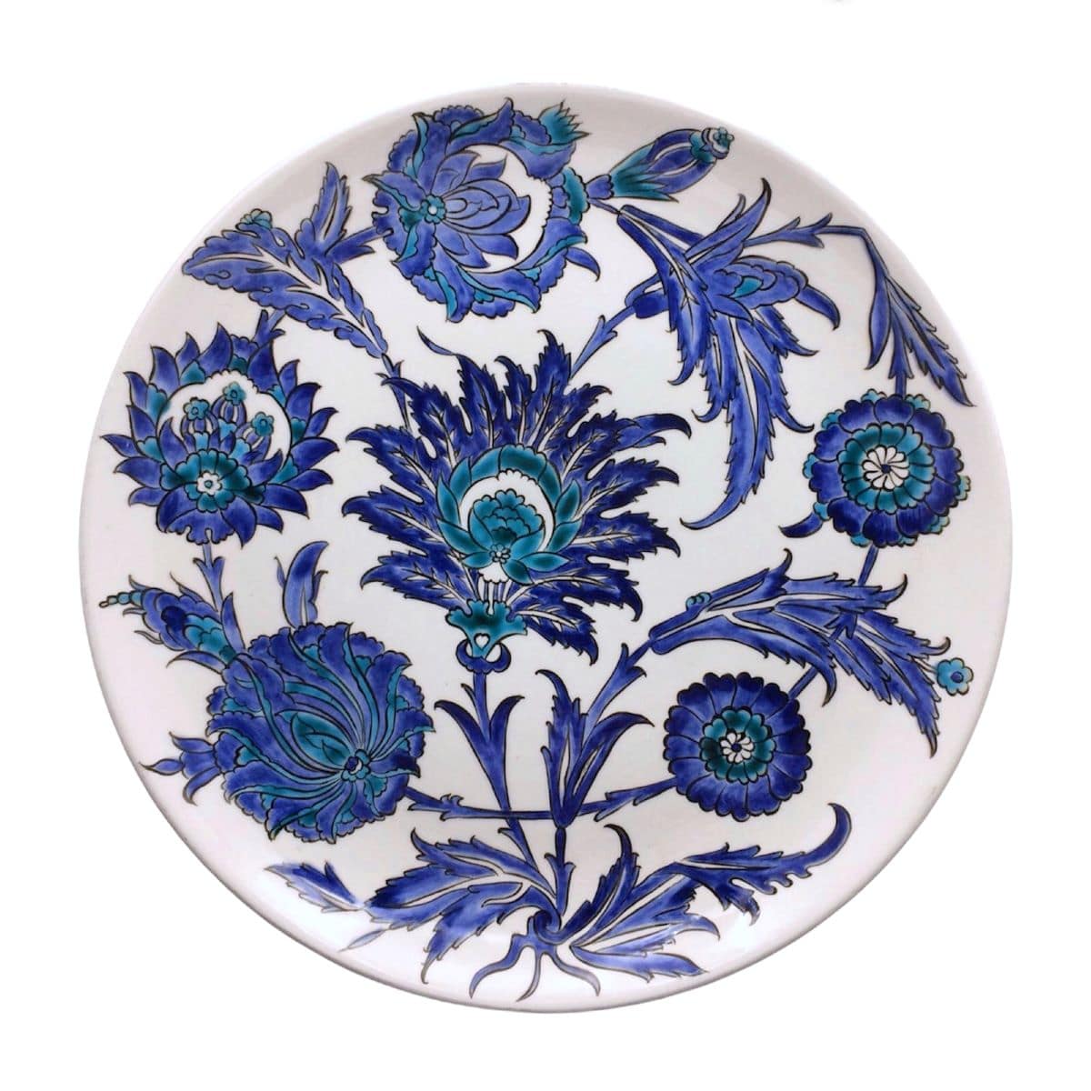 geleneksel-hatai-desenli-iznik-cini-tabak-01 Geleneksel Hatai Desenli İznik Çini Tabak-1