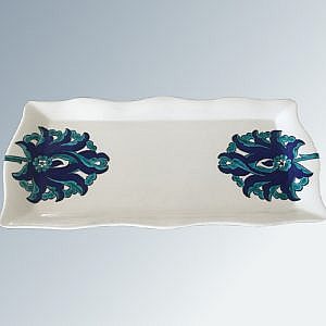 Hatayi Desenli İznik Çini Tepsi