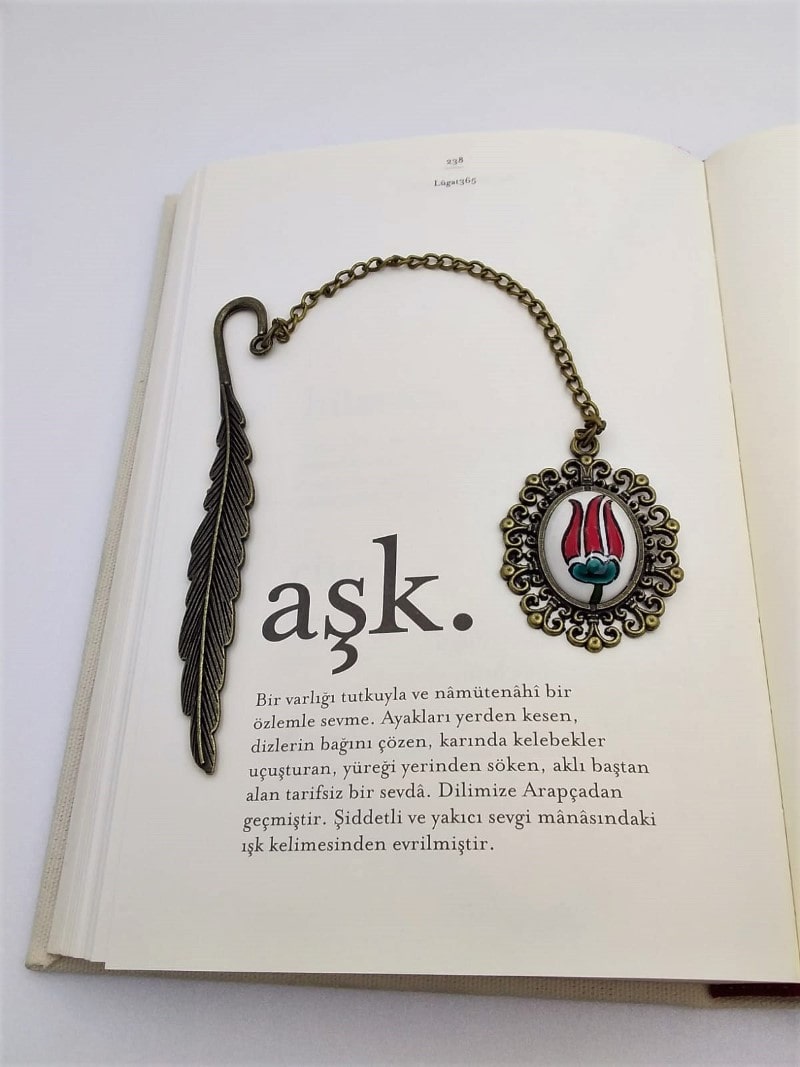lale-desenli-cini-kitap-ayraci-02 Lale Desenli Çini Kitap Ayracı