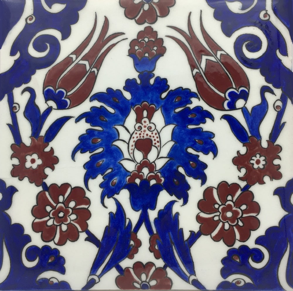 hatayi-desenli-tas-cini-karo Hatayi Desenli Taş Çini Karo