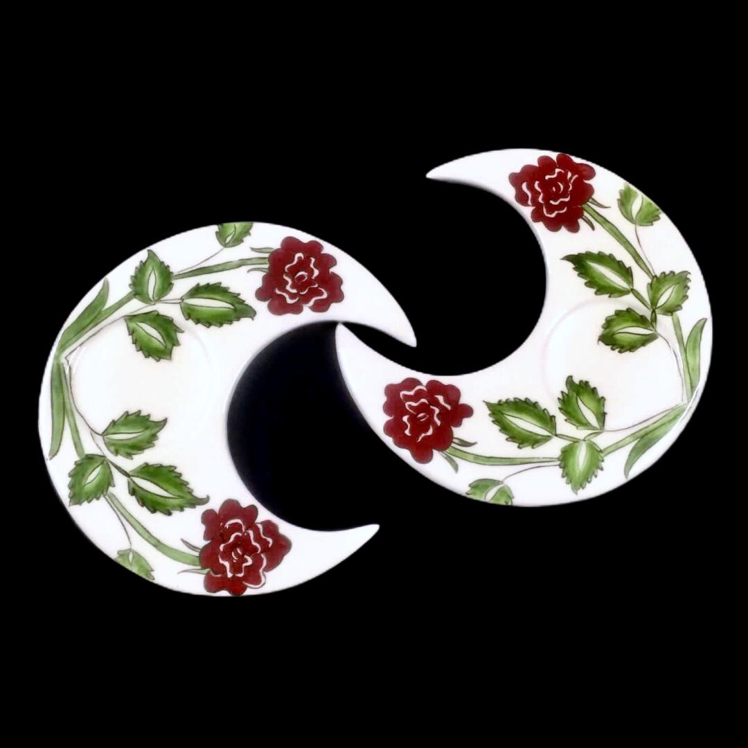 gul-motifli-cini-cay-takimi Gül Motifli Çini Çay Takımı