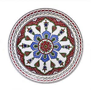 Geleneksel Baba Nakkaş Motifli Çini Tabak