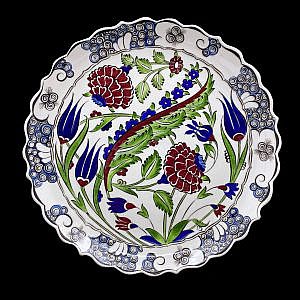 İznik Klasik Hançer Yapraklı Tabak