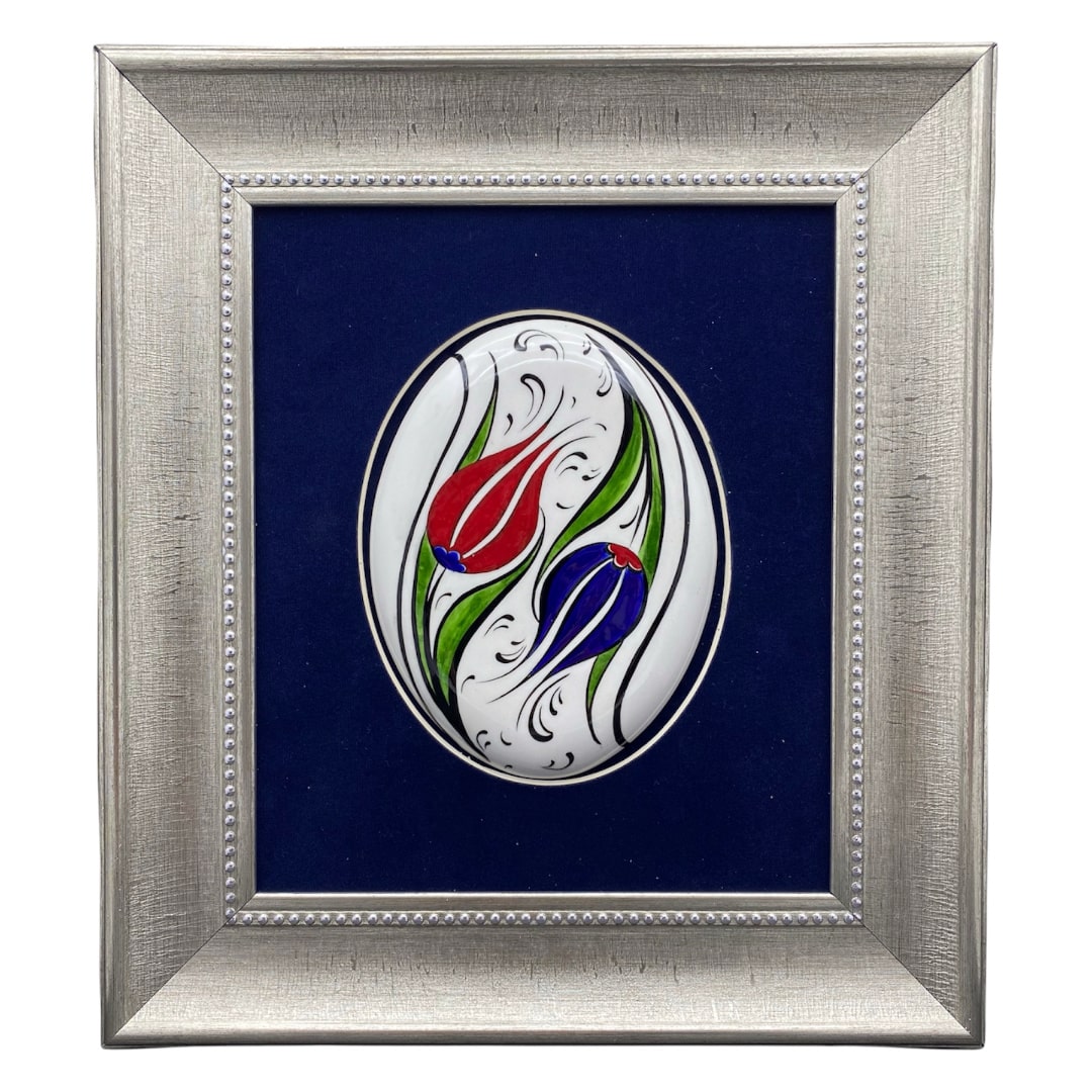 lale-desenli-hediyelik-cini-tablo-1 Lale Desenli Hediyelik Çini Tablo