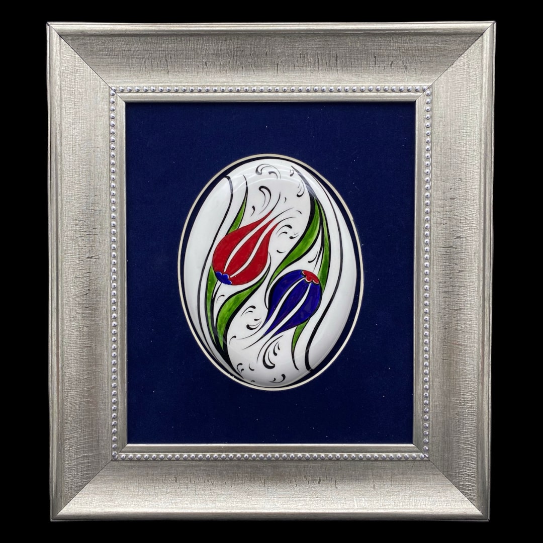 lale-desenli-hediyelik-cini-tablo-2 Lale Desenli Hediyelik Çini
