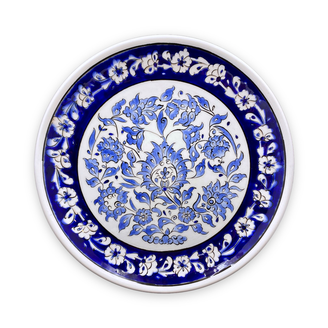 rumi-desenli-bleu-blanc-cini-tabak-1 Rumi Desenli Bleu Blanc Çini Tabak