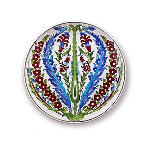 Klasik İznik Desenli Çini Tabak