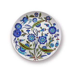 İznik Çini desenli Dekoratif Tabak