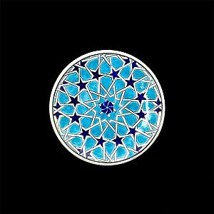Selçuklu Motifli Turkuaz Çini Tabak