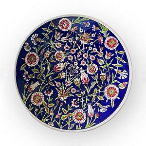 Gece Bahçesi Desenli Çini Duvar Süsü
