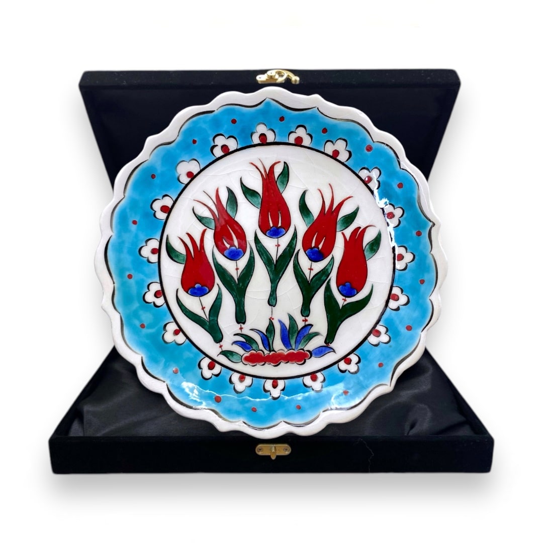 lale-baharı-iznik-cini-tabak-1 Lale Baharı İznik Çini Tabak