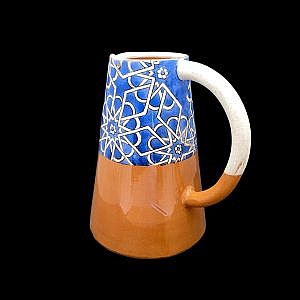 Selçuklu Motifli Çini Seramik Sürahi