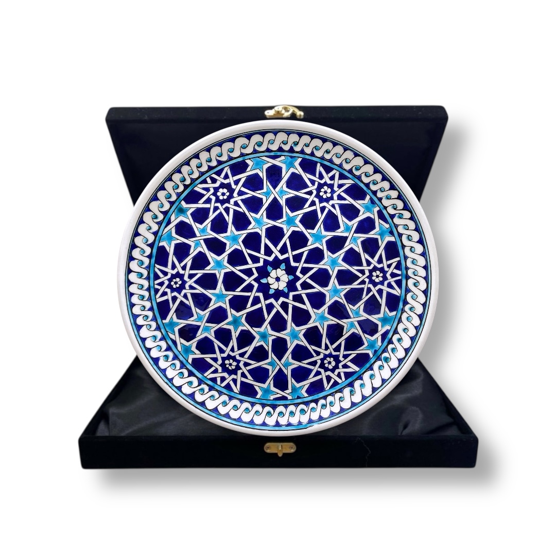selcuklu-yildizi-desenli-cini-hediyelik-tabak--1 Selçuklu Yıldızı Desenli Çini Hediyelik Tabak