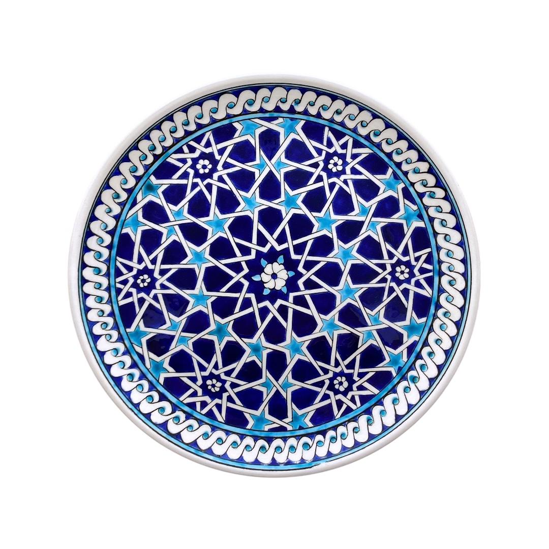 selcuklu-yildizi-desenli-cini-hediyelik-tabak-3 Selçuklu Yıldızı Desenli Çini Hediyelik Tabak