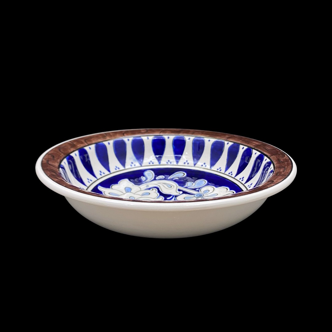 lotus-desenli-milet-isi-cini-kase-3 Lotus Desenli Milet İşi Çini Kase